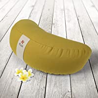 ZAFUKI Zafu Media Luna DESENFUNDABLE - cojín para meditación y Yoga
